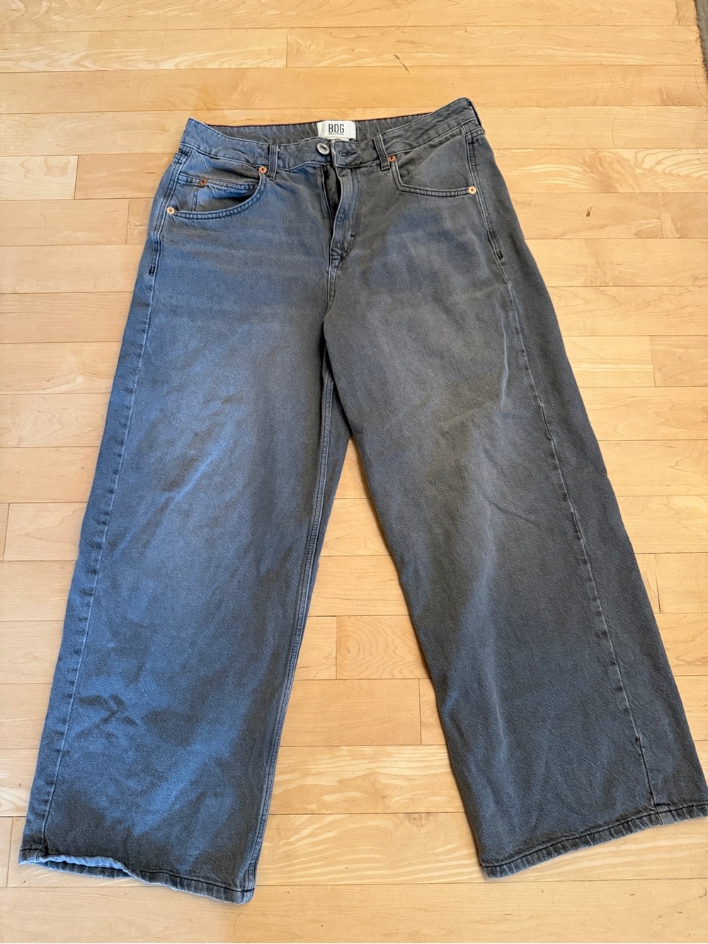 BDG Gray Wide Leg Jeans -30